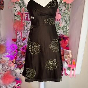 Ann Taylor spaghetti strap, business, casual embroidery summer dress